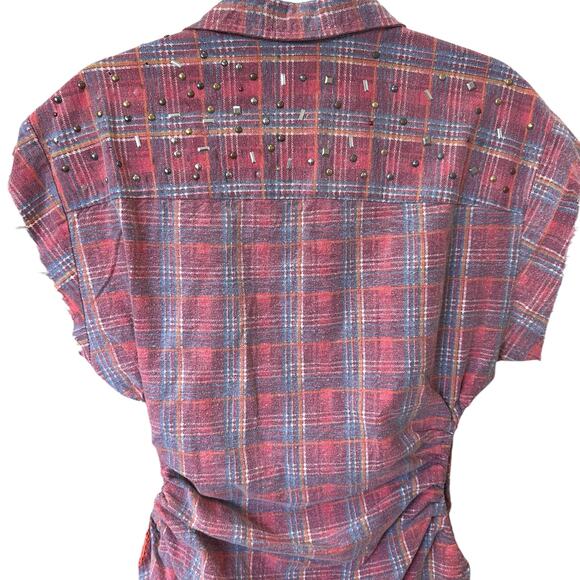 VINTAGE‎ One Of A Kind CARLO SANTINI REWORKED ROPE PULL SIDE T-SHIRT DRESS XXL - Picture 4 of 8